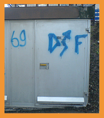 Instandhaltung von Stationen und Schaltschränken, Graffitischutz